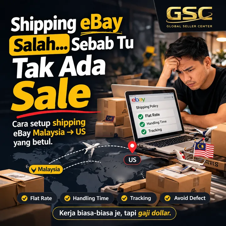 Cara Create Shipping Policy eBay – Elak Akaun Kena Defect