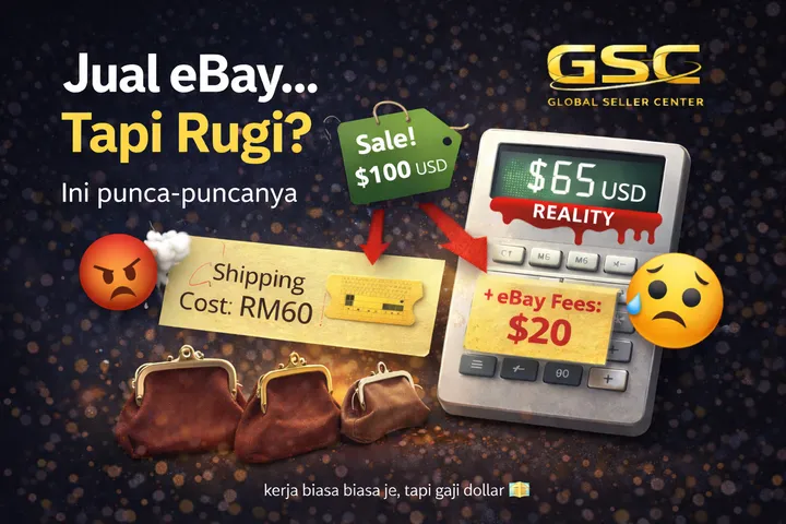Cara Kira Untung eBay (2026) - Ramai Buat Sale, Tapi Rugi
